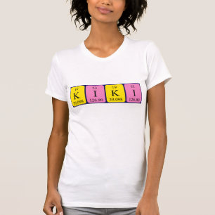 T-shirt Chemise de nom de table périodique Kiki