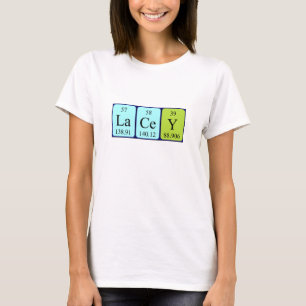 T-shirt Chemise de nom de table périodique Lacey