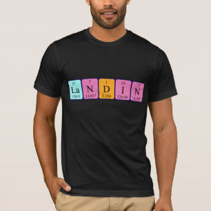 T-shirt Chemise de nom de table périodique Landin