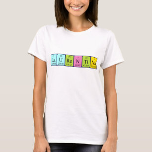 T-shirt Chemise de nom de table périodique Laurentina
