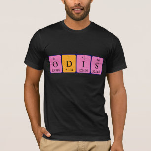 T-shirt Chemise de nom de table périodique Odis