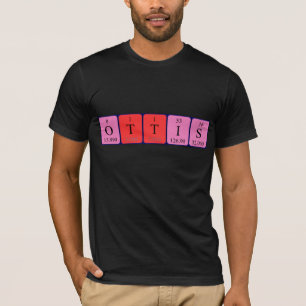 T-shirt Chemise de nom de table périodique Ottis