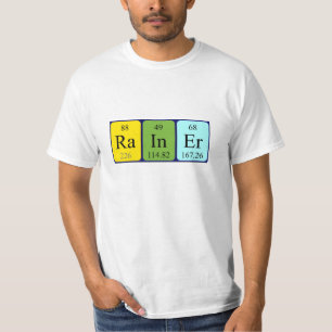 T-shirt Chemise de nom de table périodique Rainer