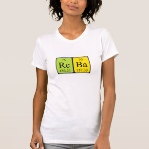 T-shirt Chemise de nom de table périodique Reba