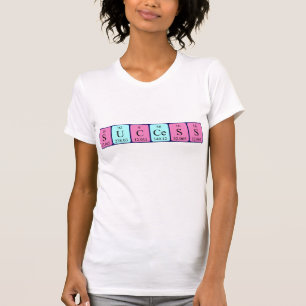 T-shirt Chemise de nom de table périodique réussie