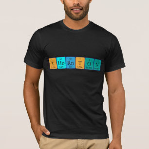 T-shirt Chemise de nom de table périodique Thornton