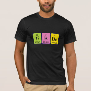 T-shirt Chemise de nom de table périodique Tibbe