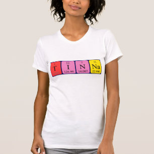 T-shirt Chemise de nom de table périodique Tinna