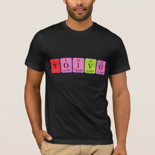 T-shirt Chemise de nom de table périodique Toivo