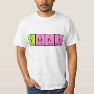 T-shirt Chemise de nom de table Yoni