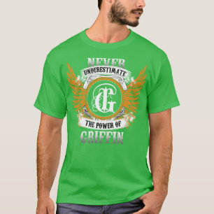 T-shirt Chemise De Nom Griffin Ne Sous-Estime Jamais La Pu