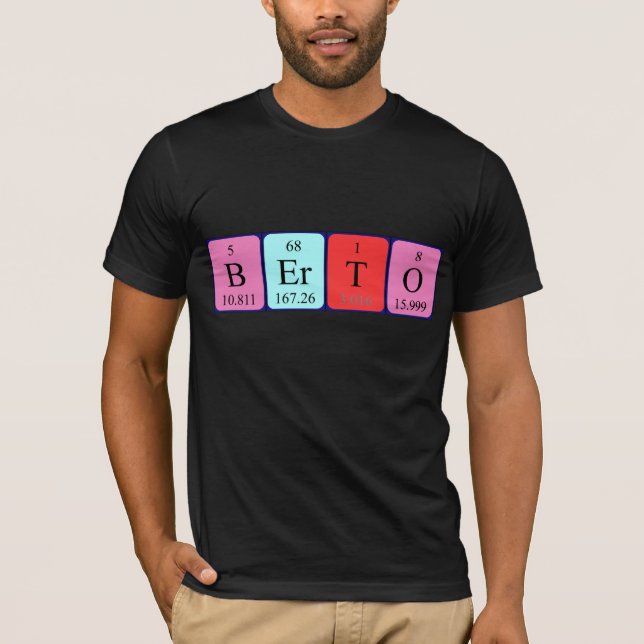 T-shirt Chemise de nom périodique Berto (Devant)