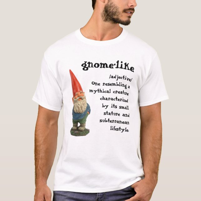T-shirt Chemise de nuit de gnome (Devant)