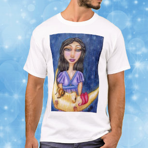T-shirt Chemise de nuit de la Lune endormie