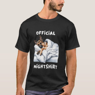 T-shirt Chemise de nuit en pyjama Berger Allemand rêveuse