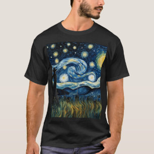 T-shirt Chemise de nuit étoilée de Gardener Van Gogh Inspi