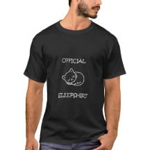 Chemise de nuit officielle - Chat endormi mignon