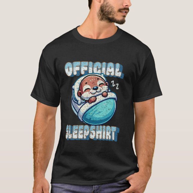 T-shirt Chemise de nuit officielle du Coussin couchage de  (Devant)