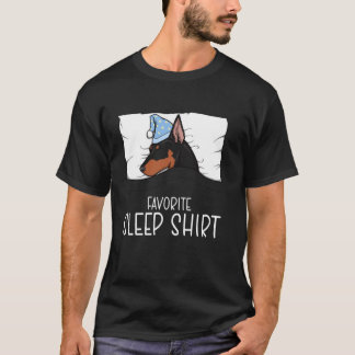 T-shirt Chemise de nuit préférée Doberman, Doberman faisan