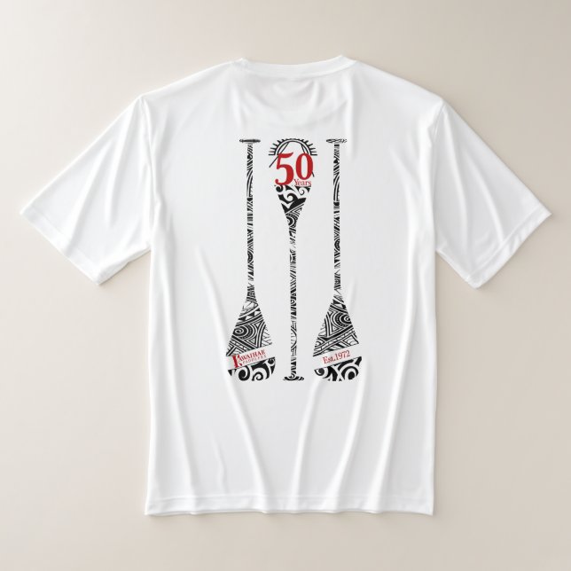 T-shirt Chemise de pagayage Unisex 50e anniversaire (Couchage Retour)