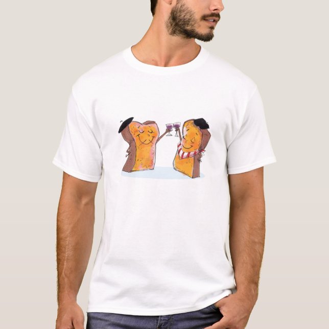 T-shirt Chemise de pain grillé français (Devant)