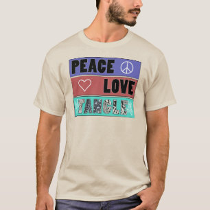 T-shirt Chemise de paix, d'amour et d'embrouillement
