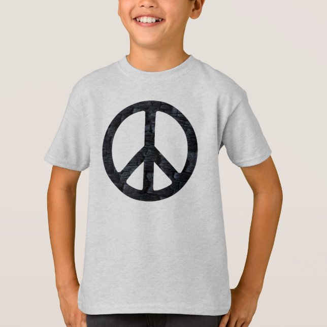 T-shirt Chemise de Paix en Bois Brûlé Enfants (Devant)