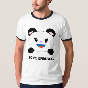 T-shirt Chemise de panda, J'AIME le BAMBOU