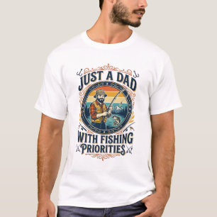 T-shirt Chemise de papa de pêche de jour de père Juste un