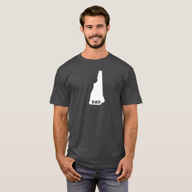 T-shirt Chemise de papa d'état du New Hampshire (Devant entier)