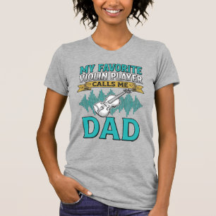 T-shirt Chemise de papa violoniste Le joueur de violon pré