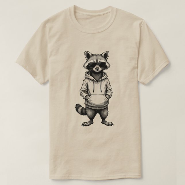 T-shirt Chemise de Pâques Slick Raccoon : Tee de Cool Boys (Design devant)
