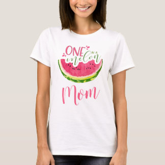 T-shirt Chemise de pastèque One in a Melon Mom Watermelon
