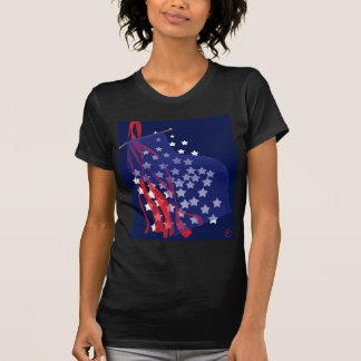 T-shirt chemise de patriote de dames