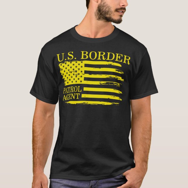 T-shirt Chemise de patrouille, Agent de patrouille frontal (Devant)