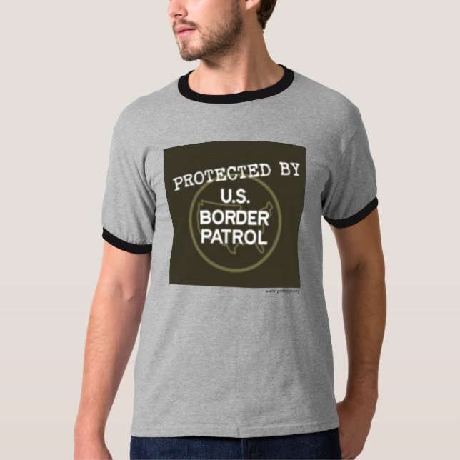 T-shirt Chemise de patrouille frontalière américaine (Devant)