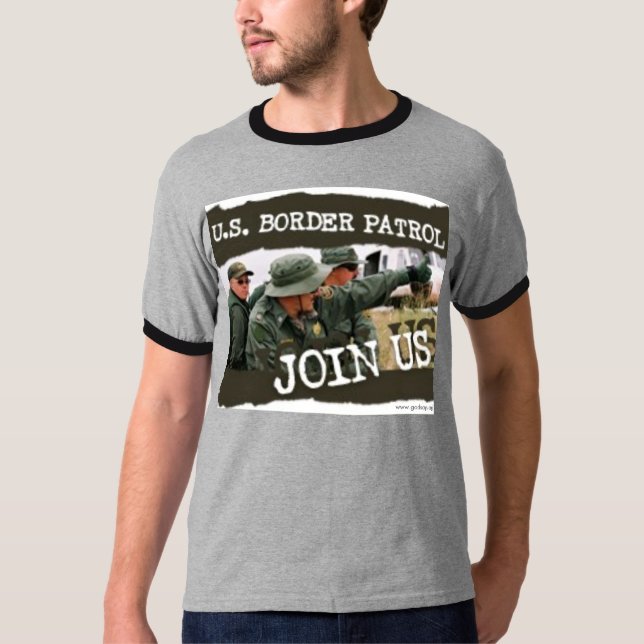 T-shirt Chemise de patrouille frontalière américaine (Devant)