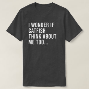 T-shirt Chemise de pêche au poisson-chat amusante pour le