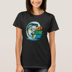 T-shirt Chemise de pêche chanceuse drôle de pêcheur de bas