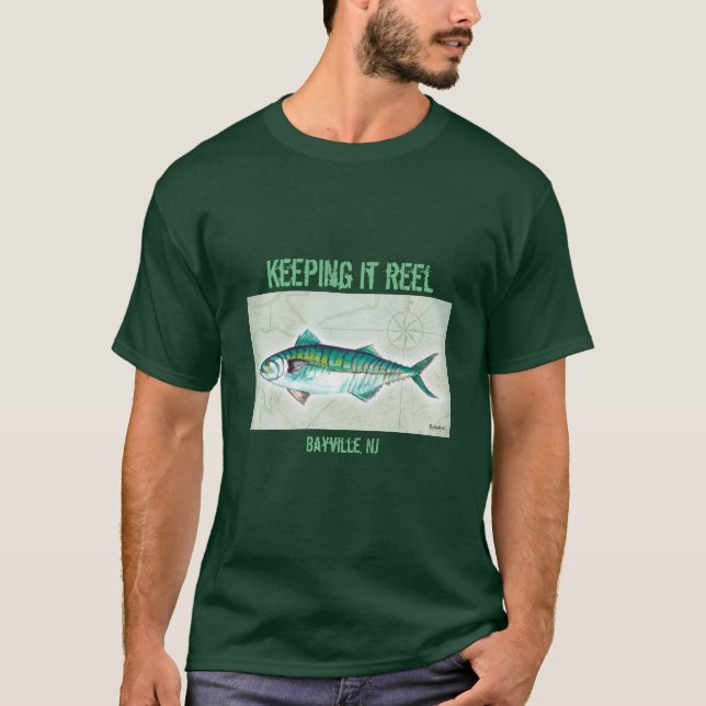 T-shirt Chemise de pêche de Bayville (Devant)