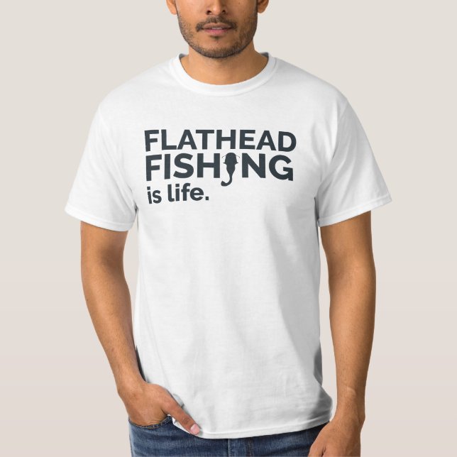 T-shirt Chemise de pêche Flatheater Catfish (Devant)