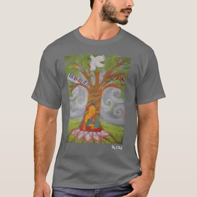 T-shirt Chemise de peinture de Bouddha (Devant)
