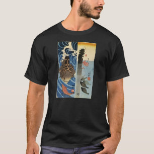 T-shirt Chemise de peinture japonaise antique de C. 1800's