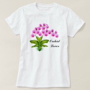 T-shirt Chemise de Phalaenopsis de rose d'amant d'orchidé