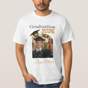T-shirt Chemise de photo de remise de diplôme personnalisé