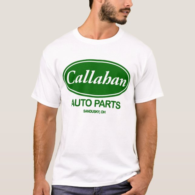 T-shirt Chemise de pièce d'auto de Callahan (Devant)