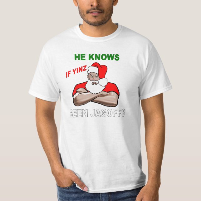 T-SHIRT CHEMISE DE PITTSBURGH PÈRE NOËL (Devant)