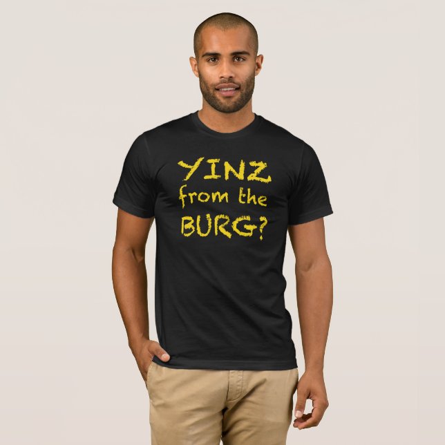 T-SHIRT CHEMISE DE PITTSBURGH YINZ (Devant entier)