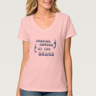T-shirt Chemise de plage Cheval Marin