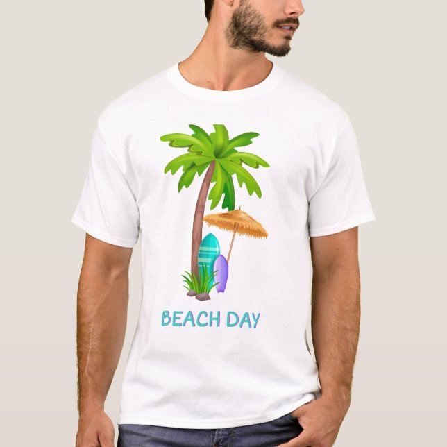 T-shirt Chemise de plage pour l'été (Devant)